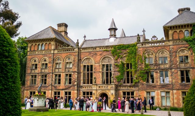 Soughton Hall outside lawn